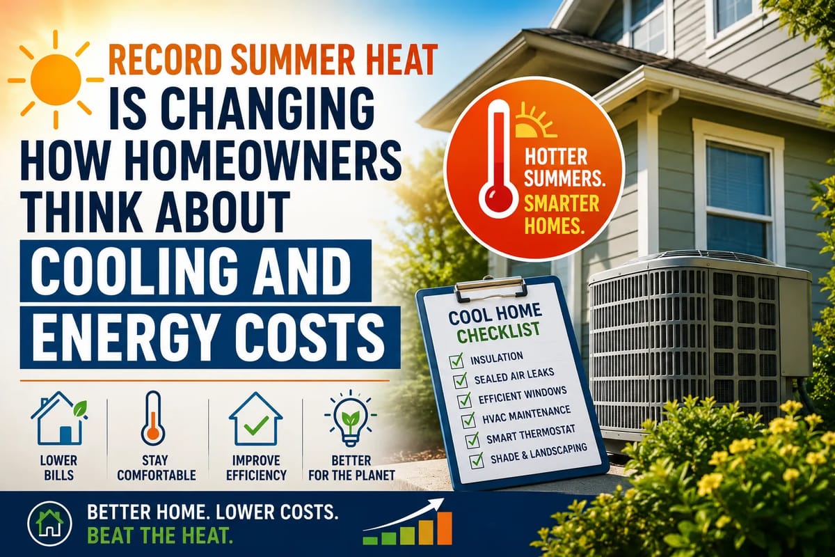 Record Summer Heat Is Changing How Homeowners Think About Cooling and Energy Costs