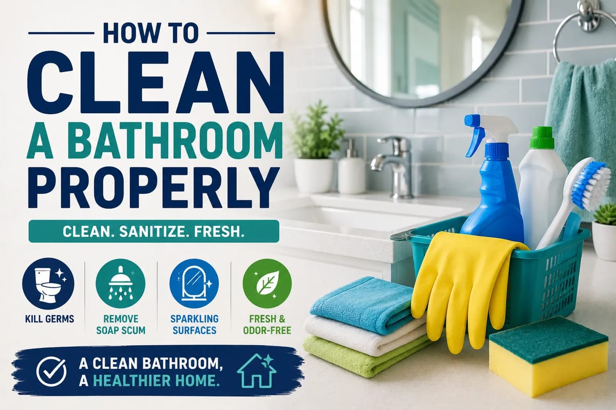 How to Clean a Bathroom Properly