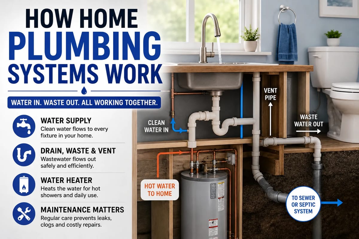 How Home Plumbing Systems Work