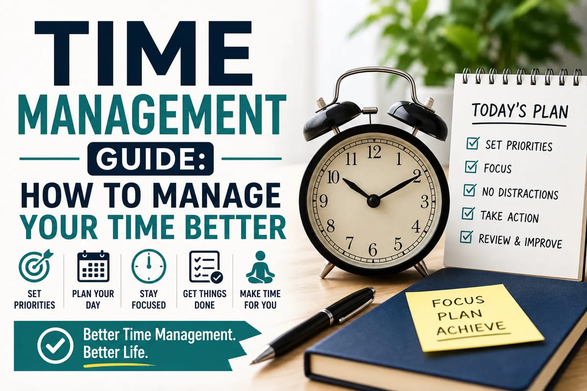 Time Management Guide: How to Manage Your Time Better