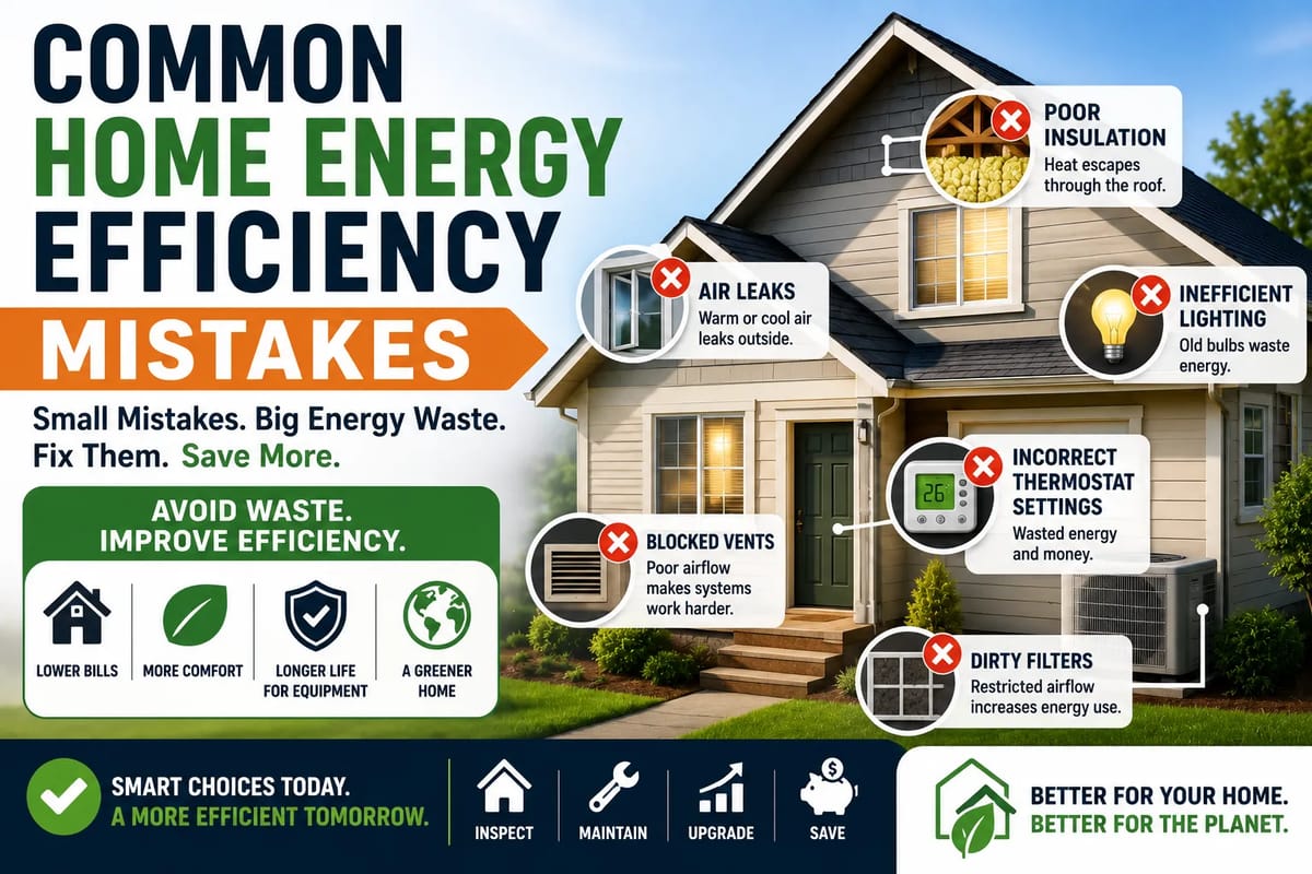 Common Home Energy Efficiency Mistakes