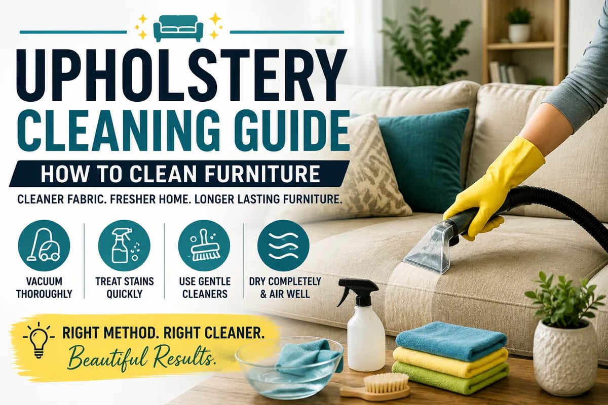 Upholstery Cleaning Guide: How to Clean Furniture