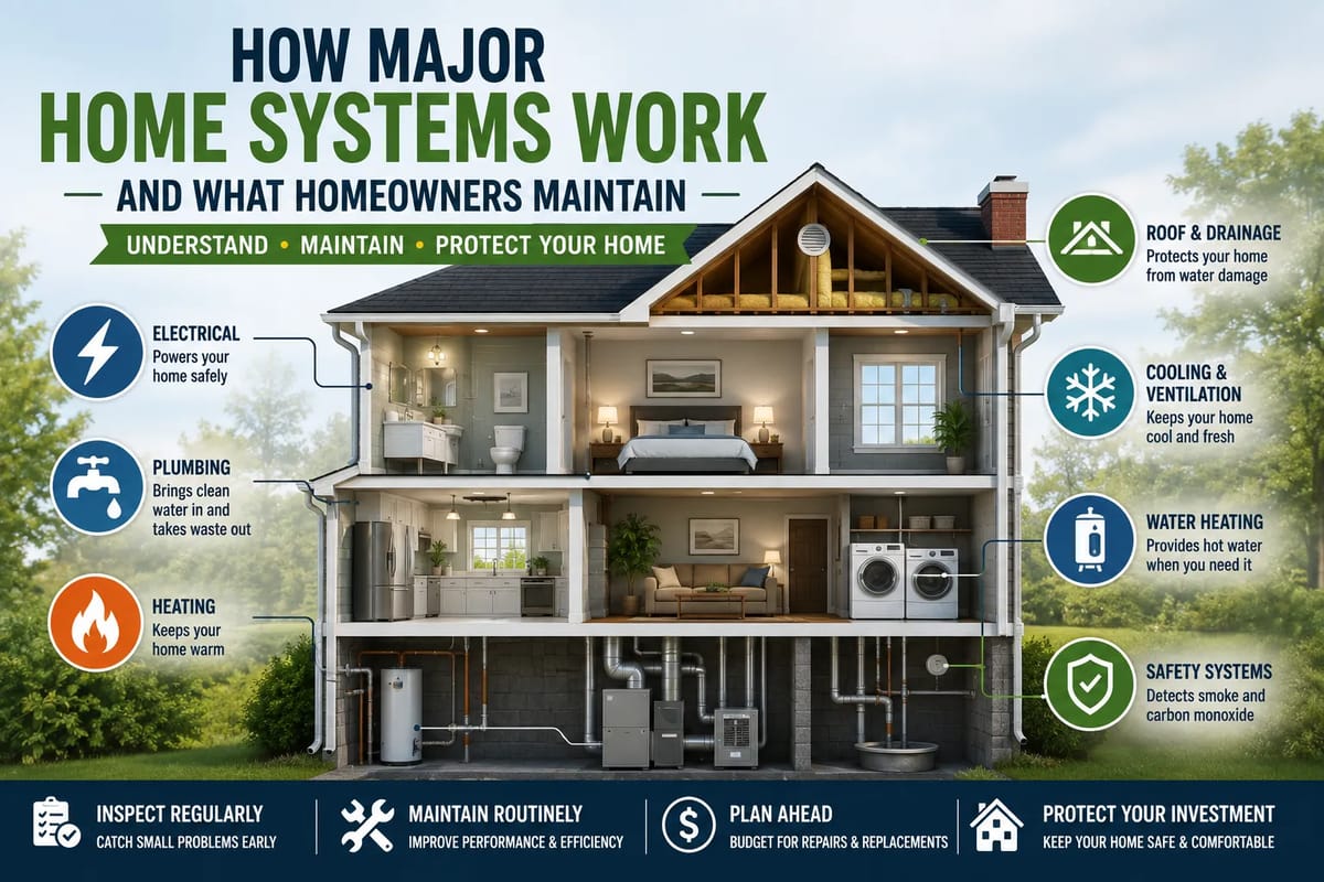 How Major Home Systems Work and What Homeowners Maintain