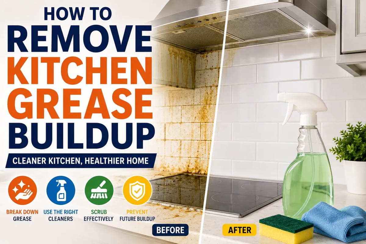 How to Remove Kitchen Grease Buildup