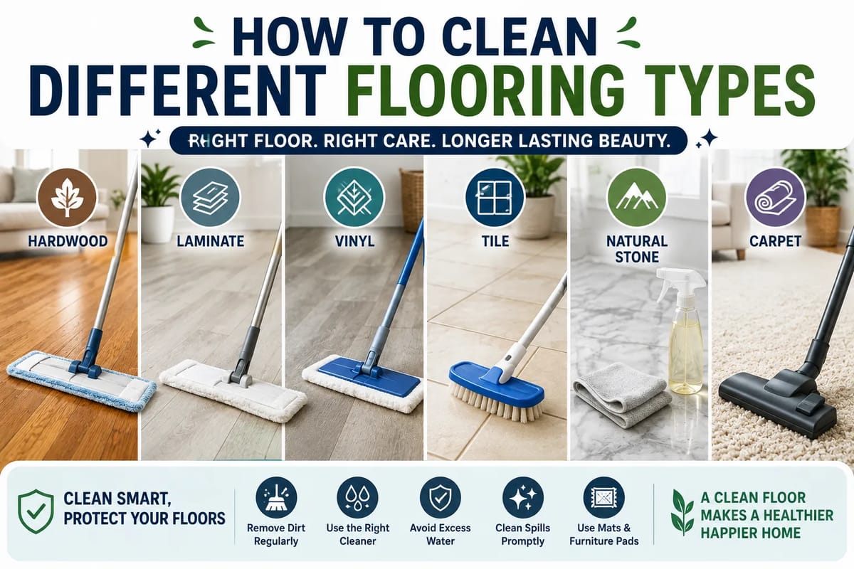 How to Clean Different Flooring Types