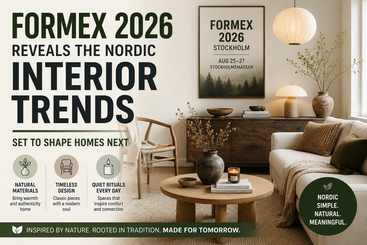 Formex 2026 Reveals the Nordic Interior Trends Set to Shape Homes Next
