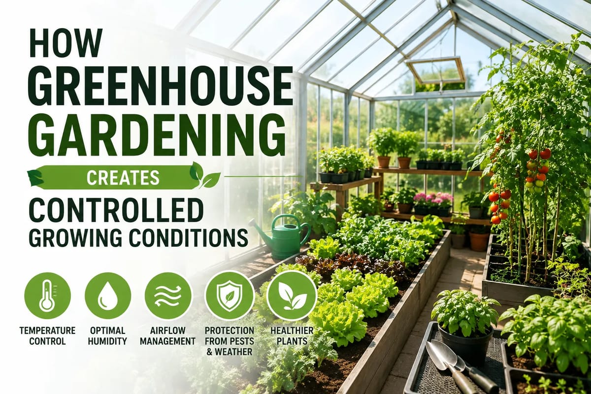 How Greenhouse Gardening Creates Controlled Growing Conditions