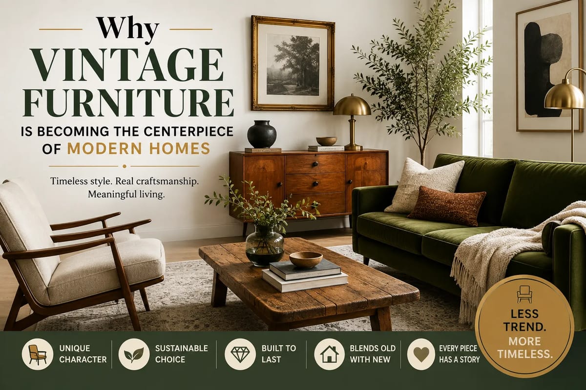 Why Vintage Furniture Is Becoming the Centerpiece of Modern Homes