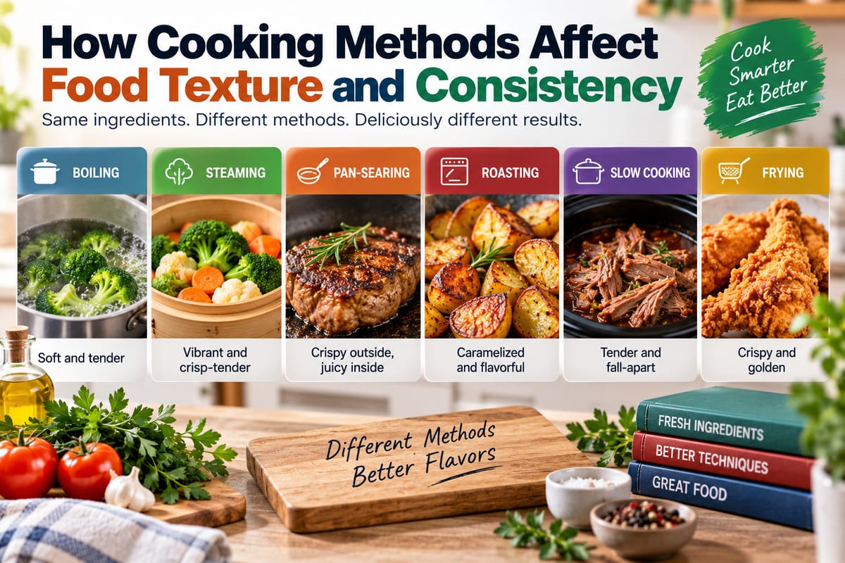 How Cooking Methods Affect Food Texture and Consistency