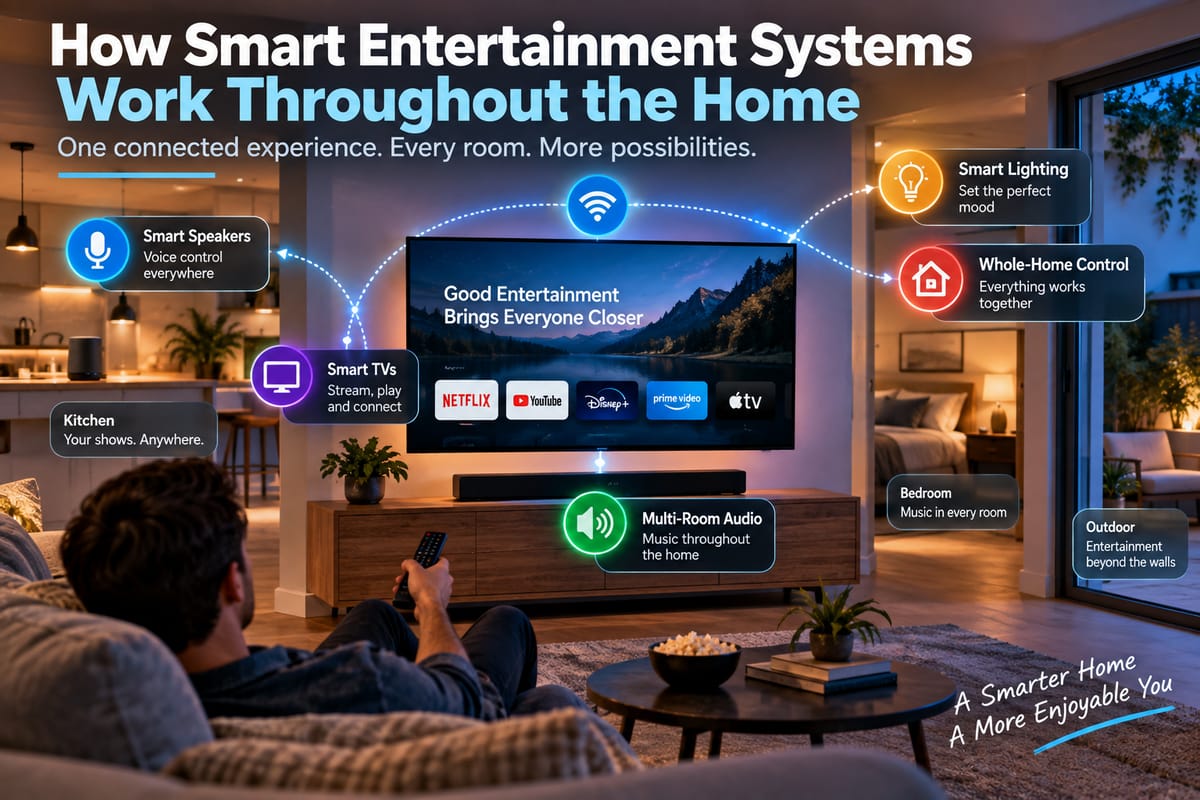 How Smart Entertainment Systems Work Throughout the Home