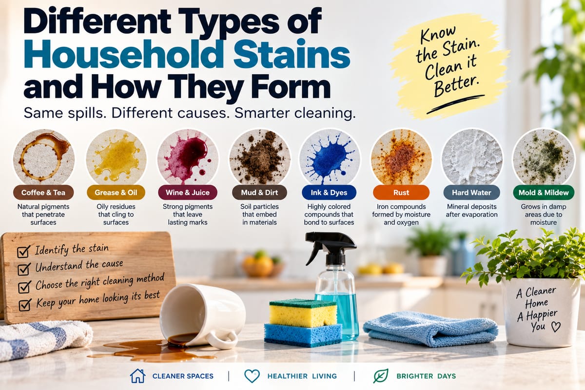 Different Types of Household Stains and How They Form