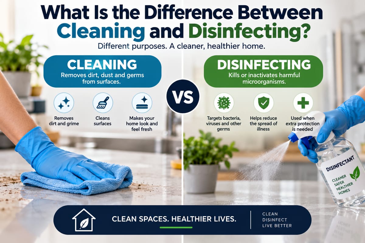 What Is the Difference Between Cleaning and Disinfecting?