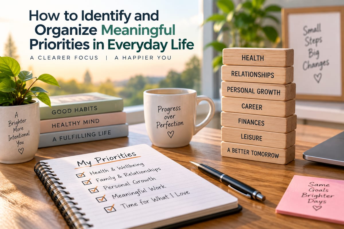 How to Identify and Organize Meaningful Priorities in Everyday Life