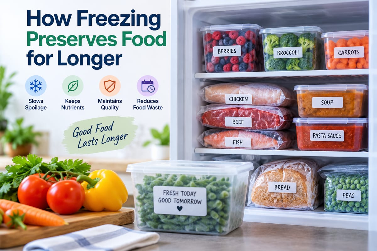 How Freezing Preserves Food for Longer