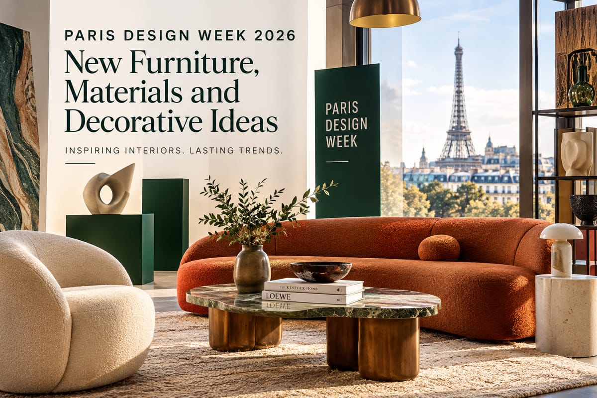 Paris Design Week 2026 Heads Toward Its Finale With New Furniture, Materials and Decorative Ideas