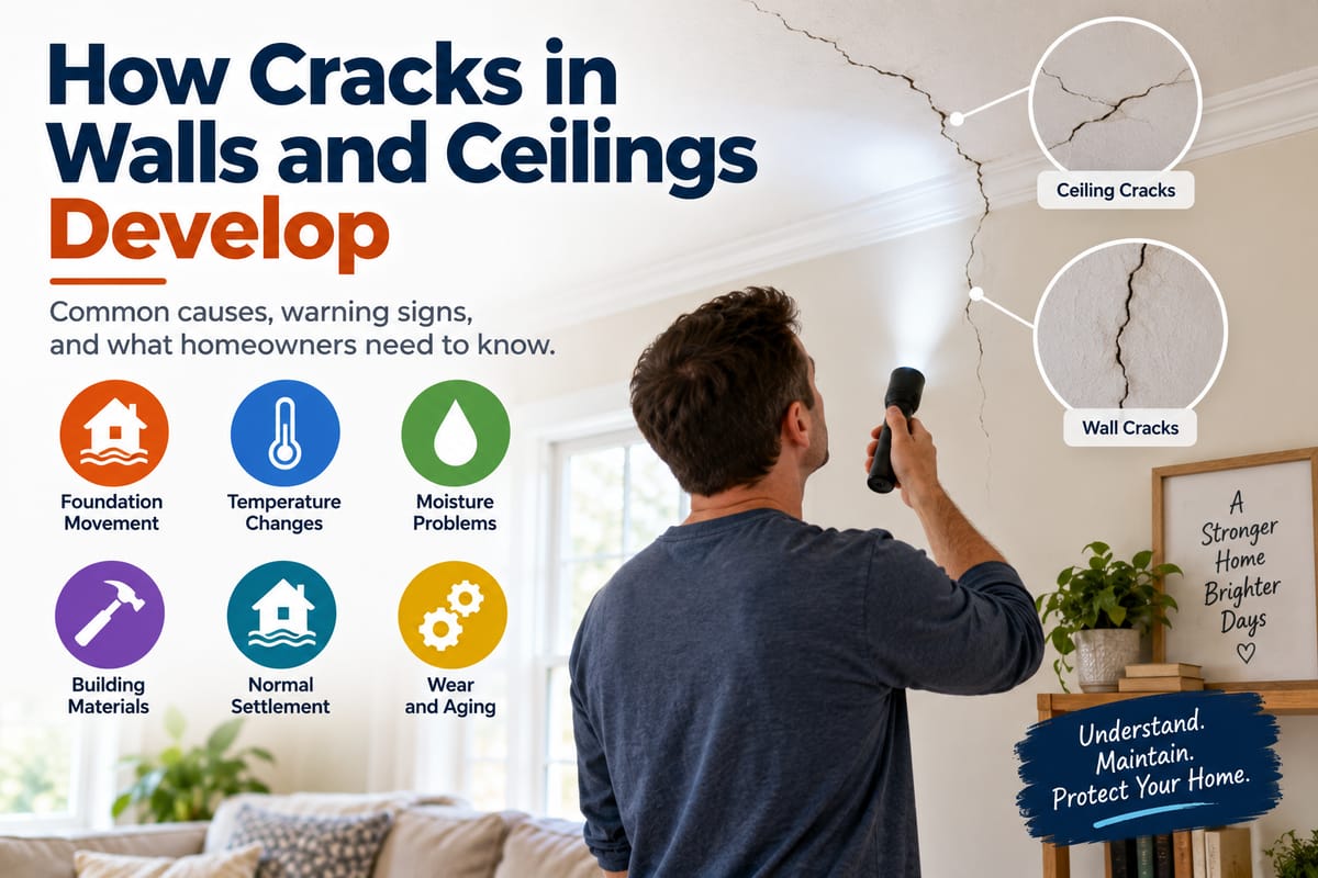 How Cracks in Walls and Ceilings Develop
