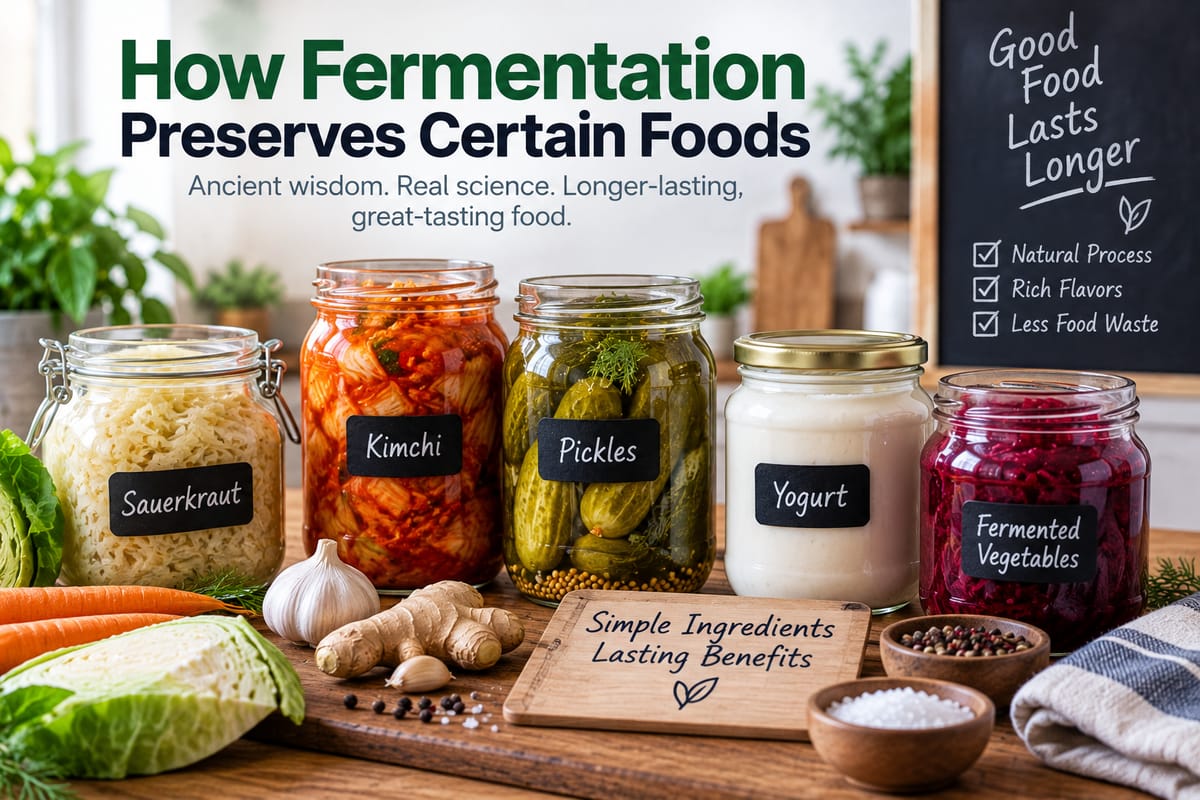 How Fermentation Preserves Certain Foods