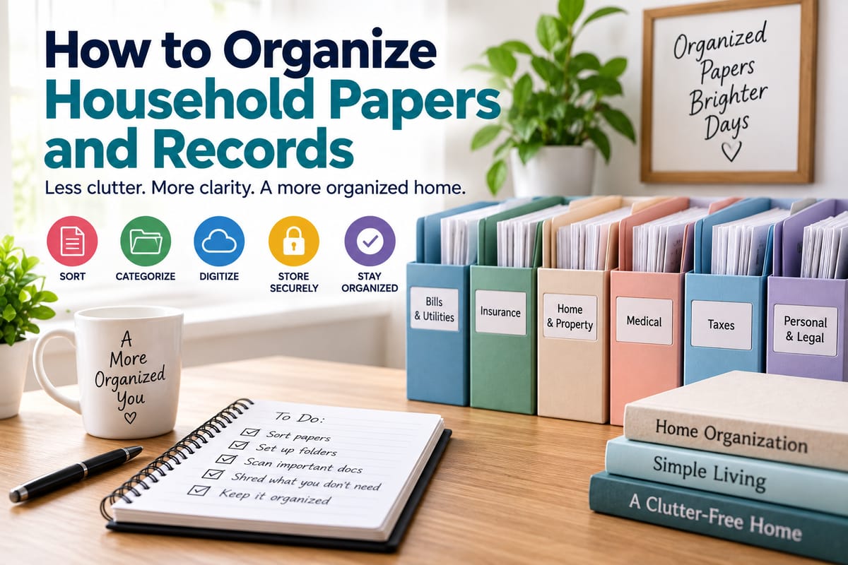 How to Organize Household Papers and Records