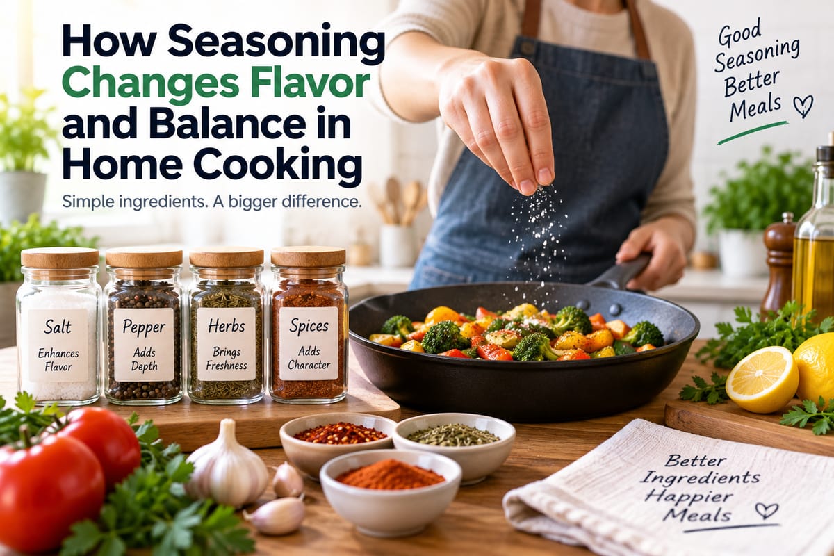 How Seasoning Changes Flavor and Balance in Home Cooking