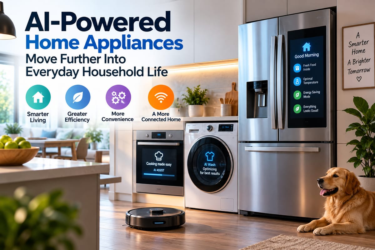 AI-Powered Home Appliances Move Further Into Everyday Household Life