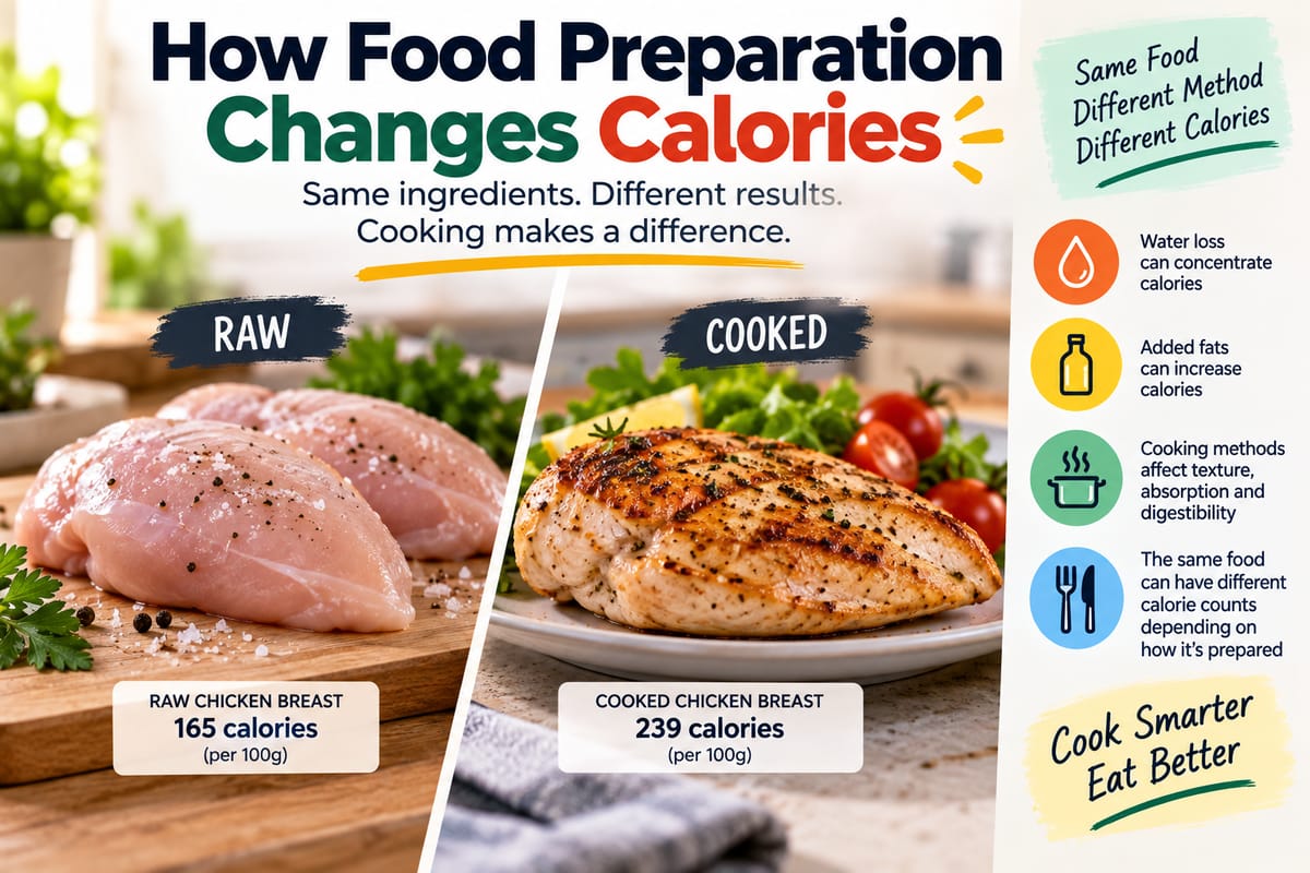 How Food Preparation Changes Calories