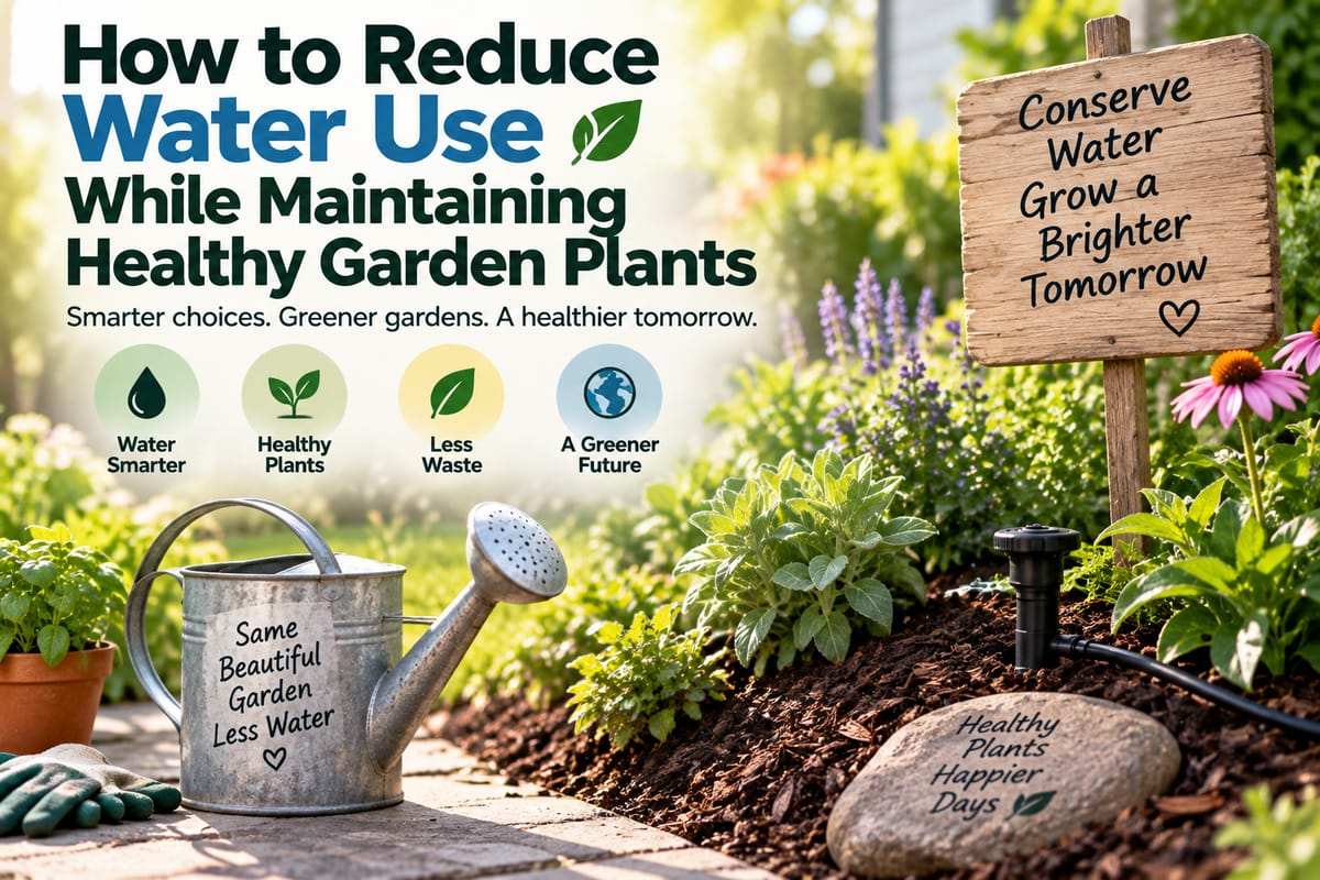 How to Reduce Water Use While Maintaining Healthy Garden Plants