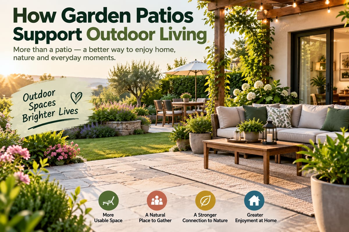 How Garden Patios Support Outdoor Living