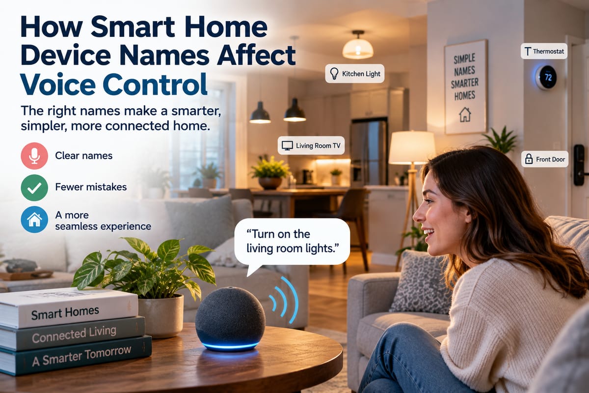 How Smart Home Device Names Affect Voice Control