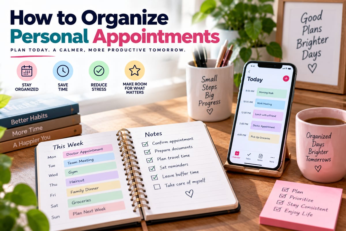 How to Organize Personal Appointments