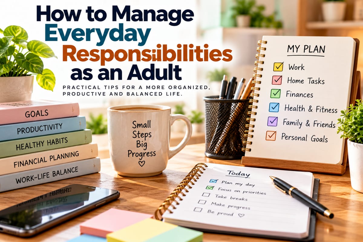 How to Manage Everyday Responsibilities as an Adult