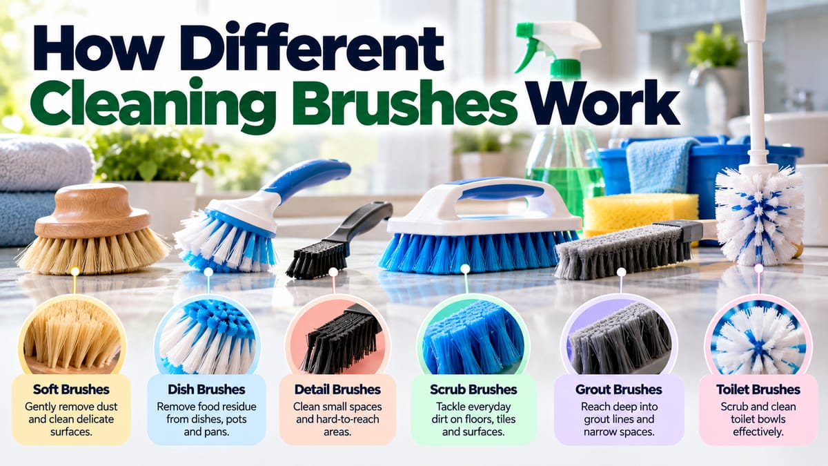 How Different Cleaning Brushes Work