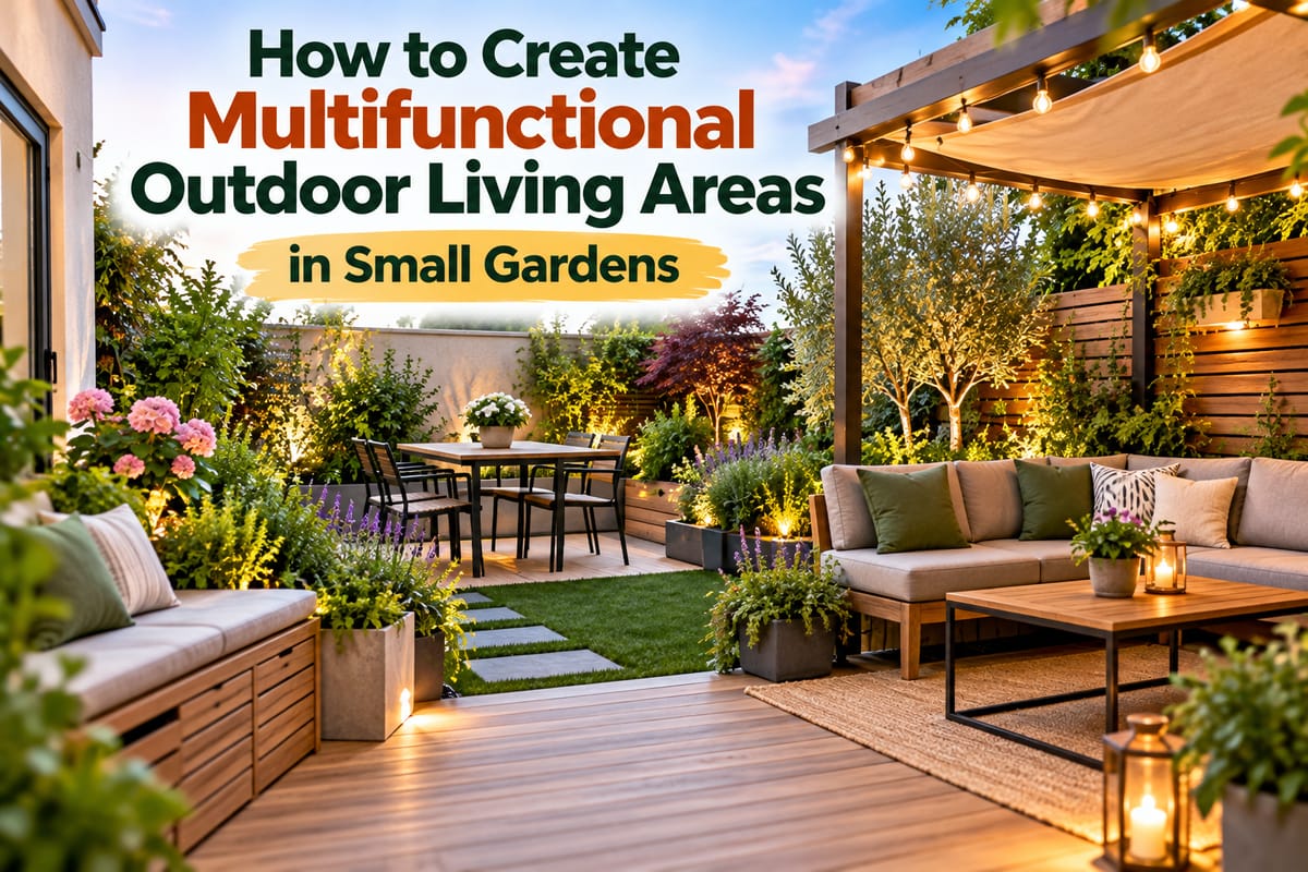 How to Create Multifunctional Outdoor Living Areas in Small Gardens