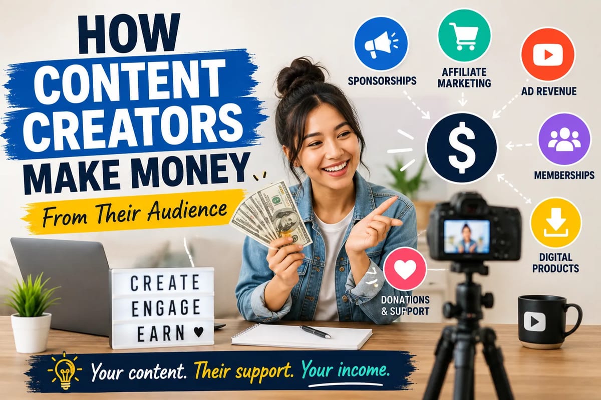How Content Creators Make Money From Their Audience