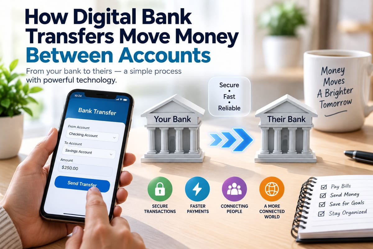 How Digital Bank Transfers Move Money Between Accounts
