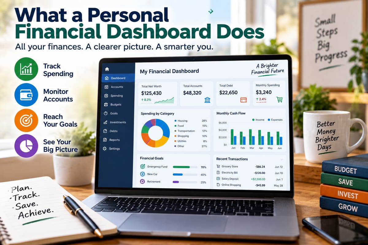 What a Personal Financial Dashboard Does