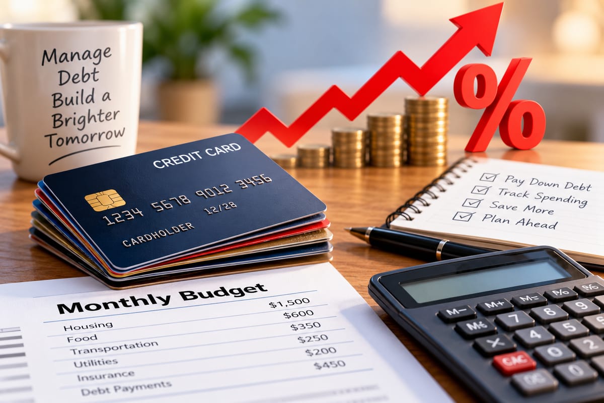 Higher Interest Rates Keep Credit-Card Borrowing Costs Elevated as Households Manage Debt