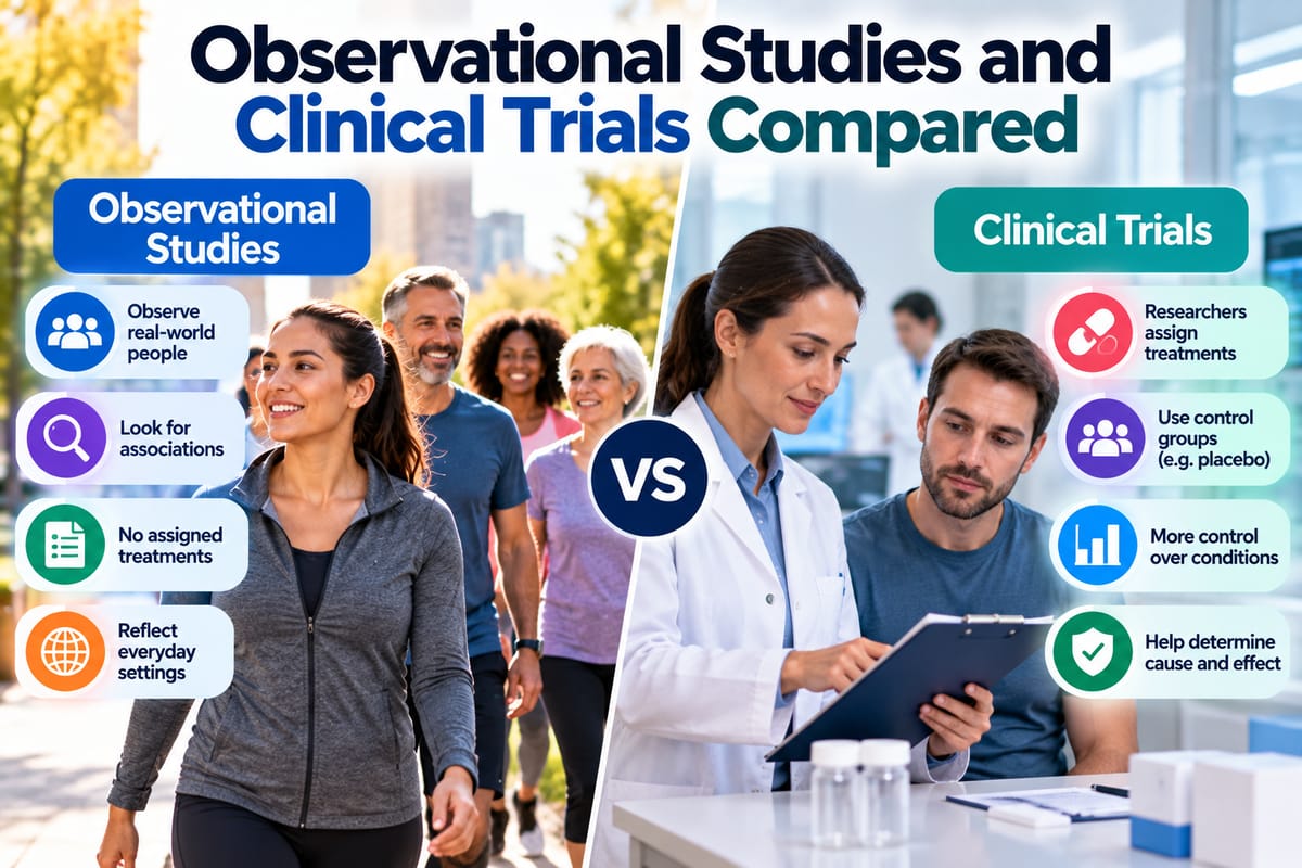 Observational Studies and Clinical Trials Compared