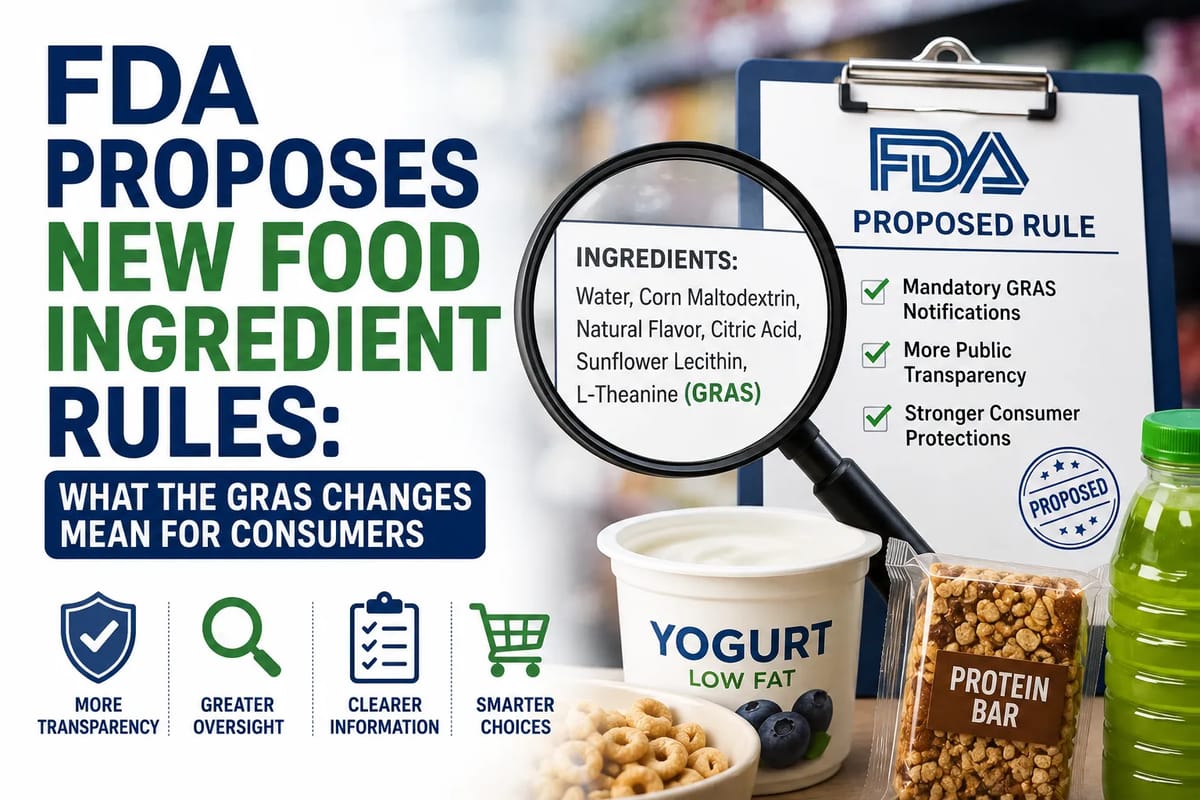FDA Proposes New Food Ingredient Rules: What the GRAS Changes Mean for Consumers