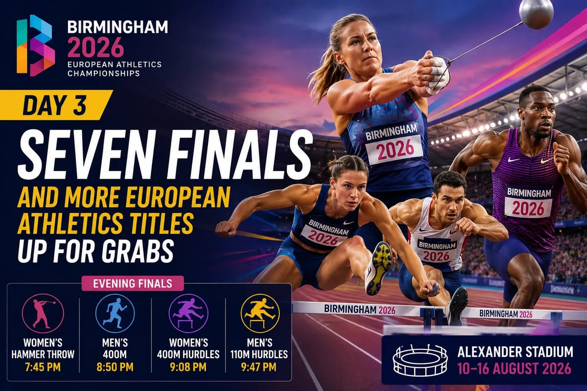Birmingham 2026 Day 3: Seven Finals and More European Athletics Titles Up for Grabs