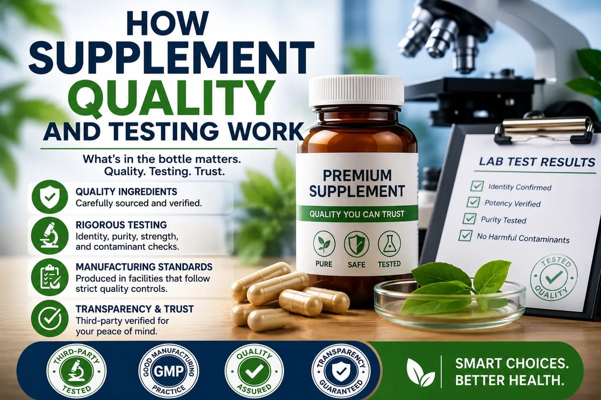 How Supplement Quality And Testing Work