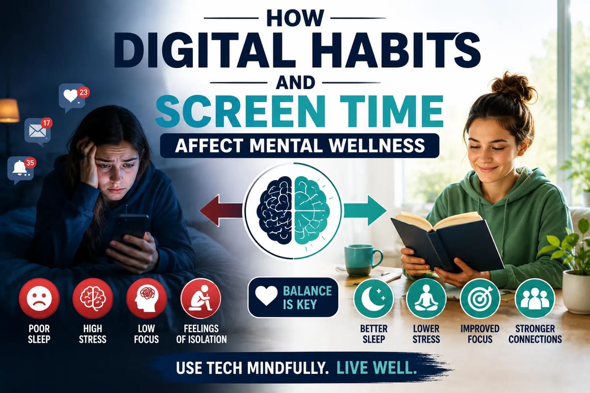 How Digital Habits and Screen Time Affect Mental Wellness