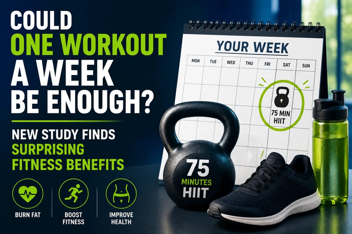 Could One Workout a Week Be Enough? New Study Finds Surprising Fitness Benefits