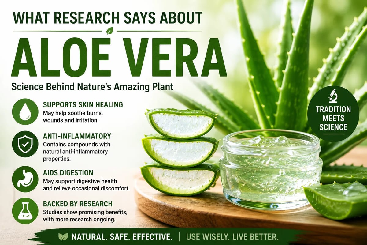 What Research Says About Aloe Vera