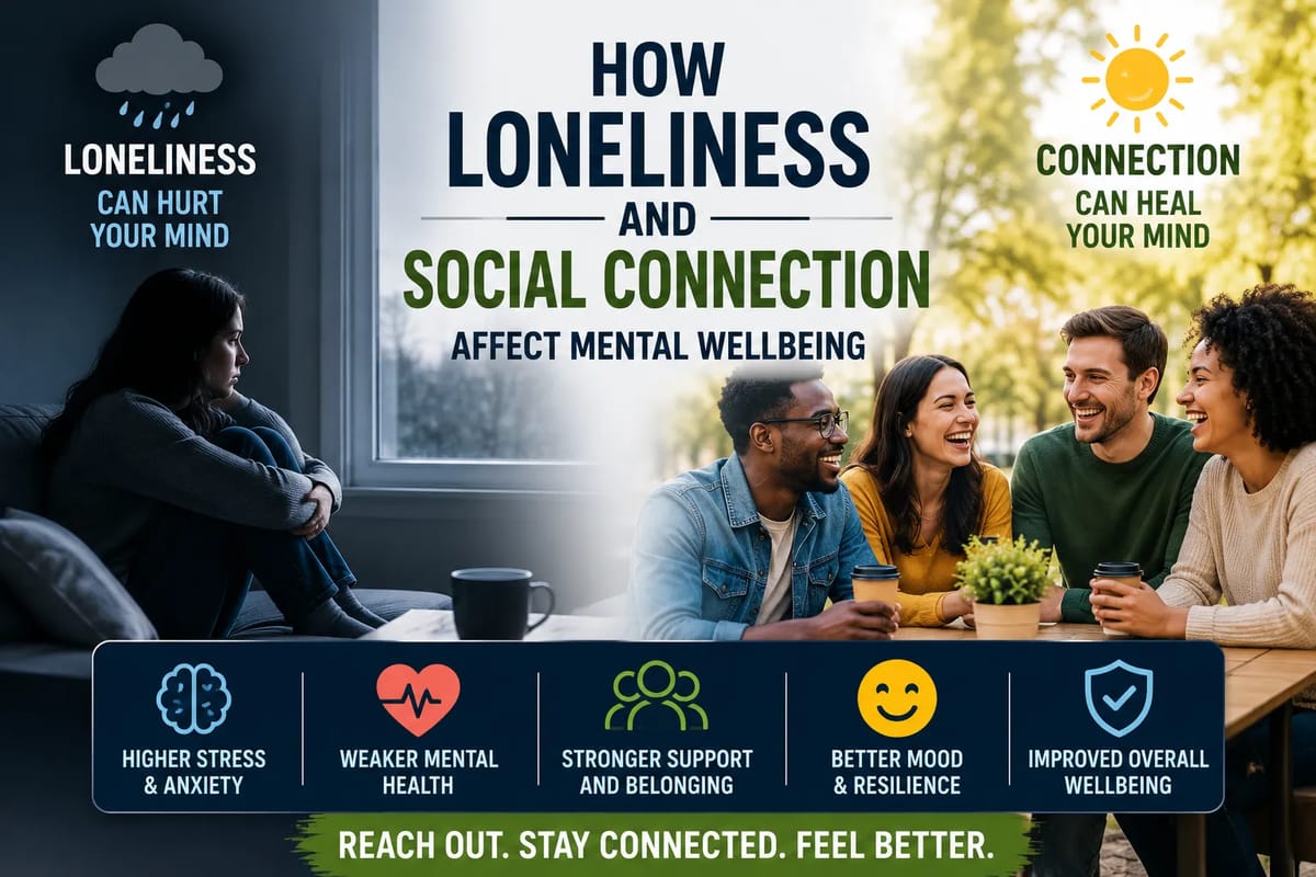 How Loneliness and Social Connection Affect Mental Wellbeing