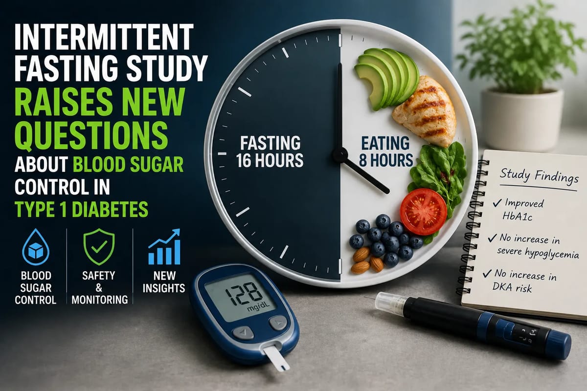 Intermittent Fasting Study Raises New Questions About Blood Sugar Control in Type 1 Diabetes