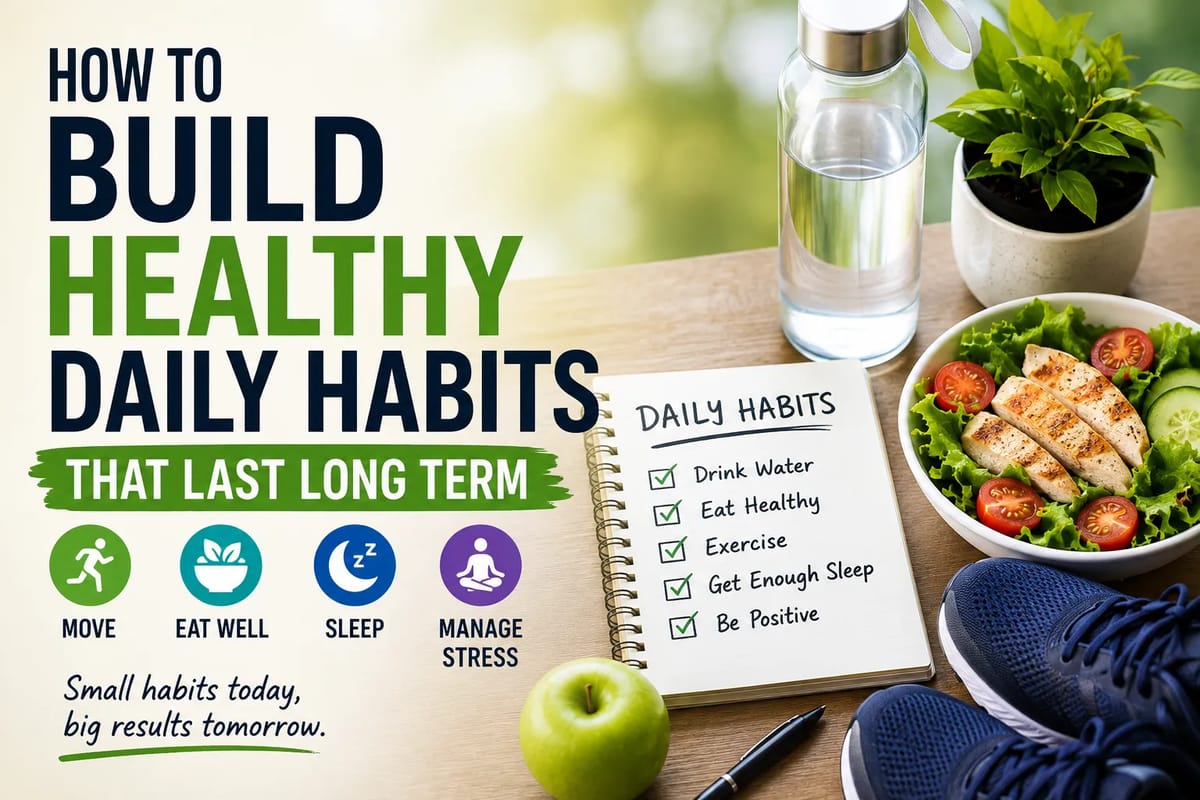How to Build Healthy Daily Habits That Last Long Term