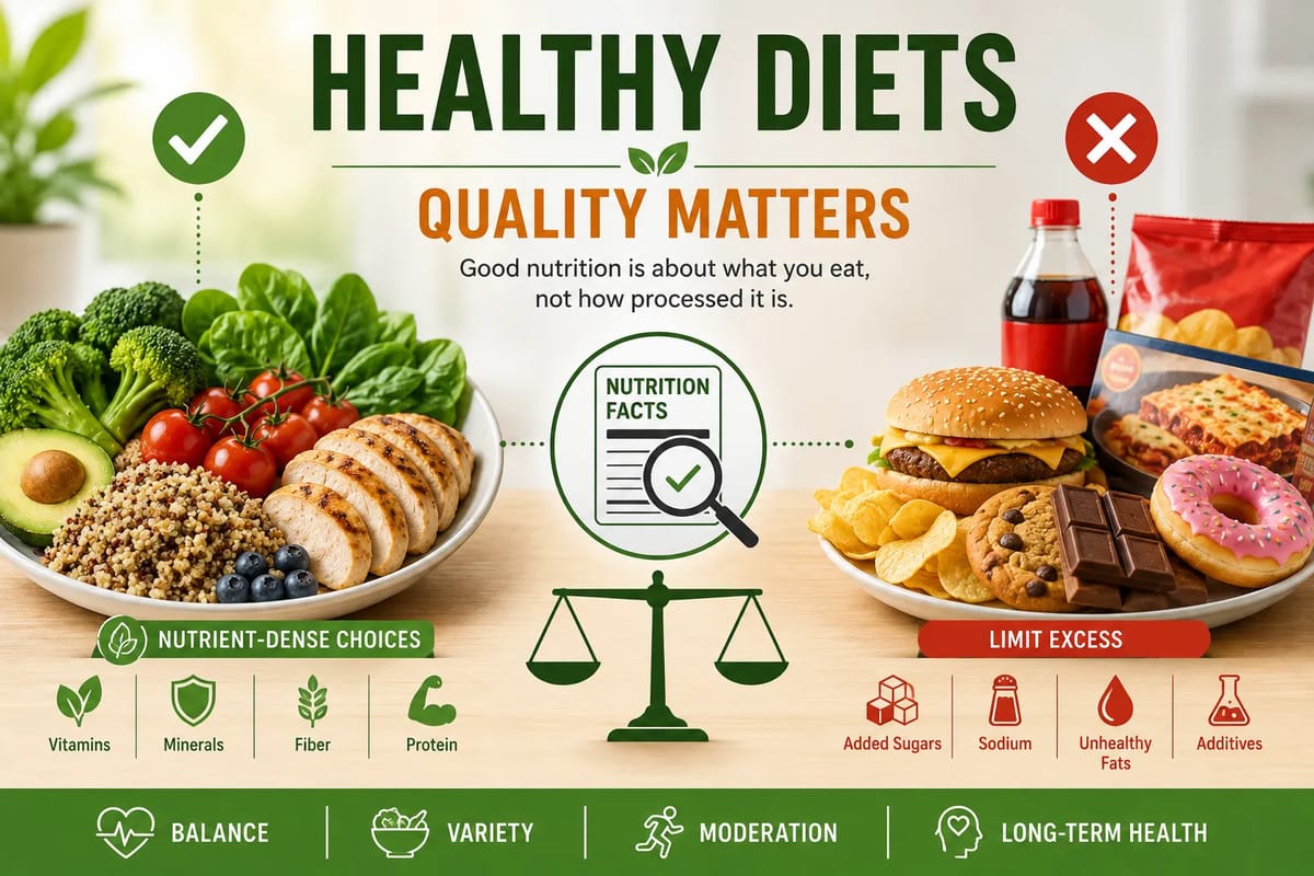 New Research Challenges How We Judge Healthy Diets: Quality May Matter More Than Food Processing