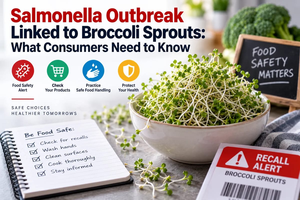 Salmonella Outbreak Linked to Broccoli Sprouts: What Consumers Need to Know
