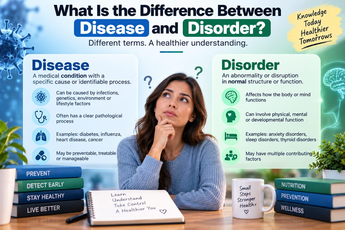 What Is the Difference Between Disease and Disorder