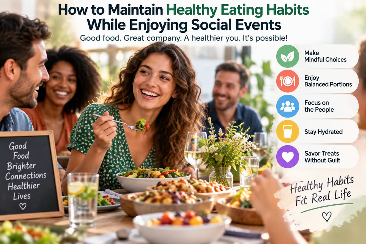 How to Maintain Healthy Eating Habits While Enjoying Social Events